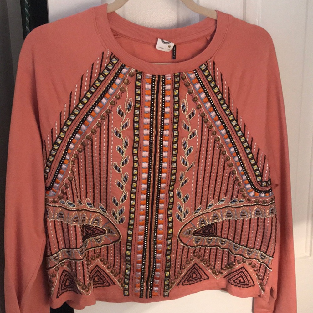 Anthropologie beaded top